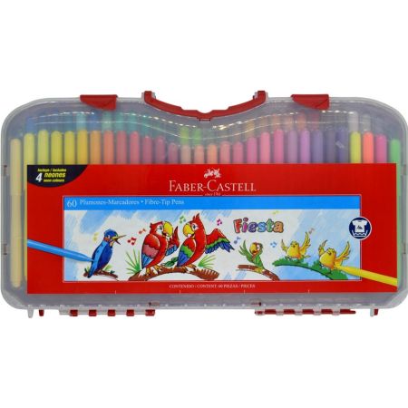 Plumón Fiesta 45 Estuche Rígido x 60 Unidades