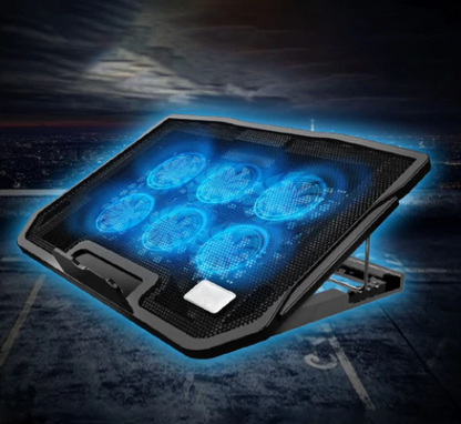 COOLER PARA LAPTOP Y NOTEBOOK CON 6 VENTILADORES