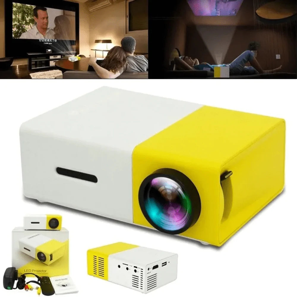 Proyector portátil, Mini proyector YT500 Proyector de películas portátil  Mini proyector Artesanía superior