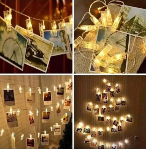 Portaretrato pinzas Luces Tira LED